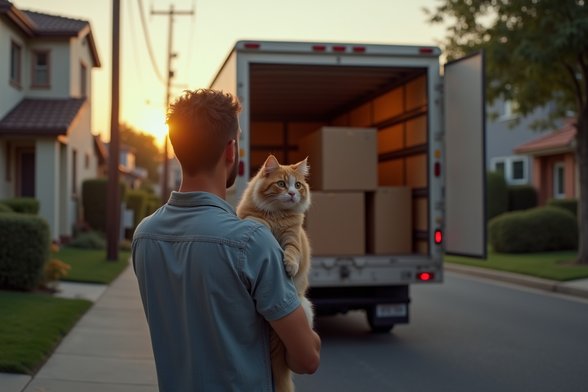 déménagement chat